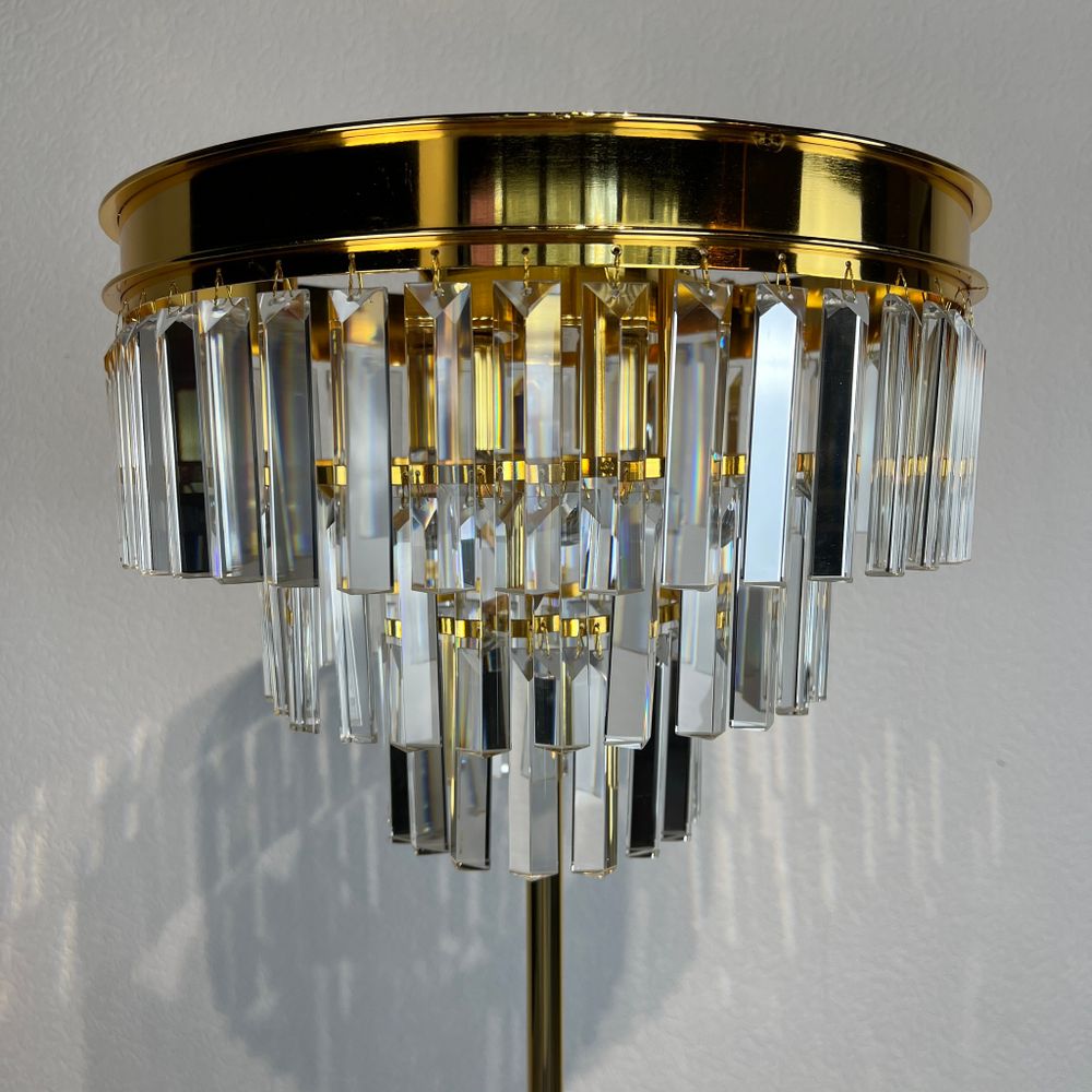 Торшер RH 1920S Odeon Clear Glass Floor Lamp GOLD
