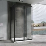 Душевой уголок ABBER Schwarzer Diamant AG30160BH-S100B-S100B 160х100 стекло прозрачное/профиль черный