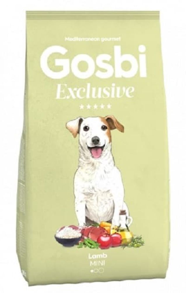 Gosbi 2кг низкозерновой корм для собак мелк. пород с Ягненком