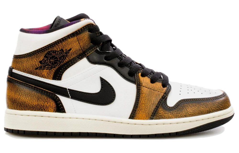 Jordan 1 Mid Se Orange Wear Away