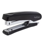 Степлер пластиковый с антистеплером №10 16л. черный "Gentle" (Хатбер)