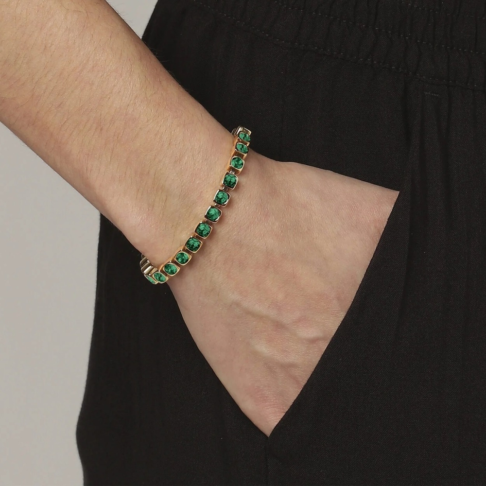 Браслет Dyrberg Kern CORY SG EMERALD GREEN 390091