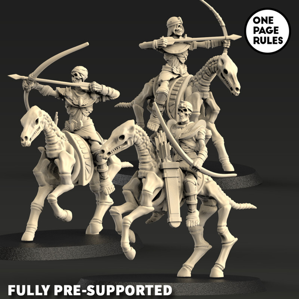 Grand Alliance Death Tomb Kings Skeleton Horsemen 1 шт. миниатюра для dnd, днд, pathfinder, фентези, Настольная игра, НРИ, Варгейм, РПГ