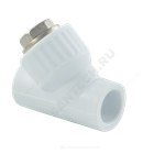 Фильтр PP-R сетчатый белый Дн 40х45гр внутренняя пайка VALFEX 10141040
