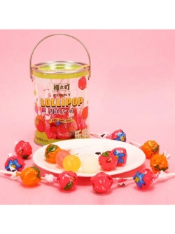 Леденцы на палочке в ведерке Фруктовые вкусы 120 г * 2 шт