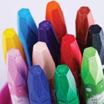 Масляные мелки ГАММА "Малыш" 12 цветов, 11х75 мм, шестигранные, пластиковый стакан-подставка, 051218_01