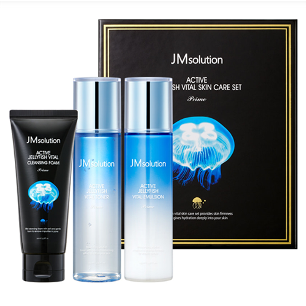 JMsolution Active Jellyfish Vital Skin Care Set Prime набор для увлажнения кожи с экстрактом медузы
