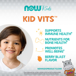 NOW Foods, Kids, Kid Vits™, детские витамины, со вкусом ягодного лимонада, 120 жевательных таблеток