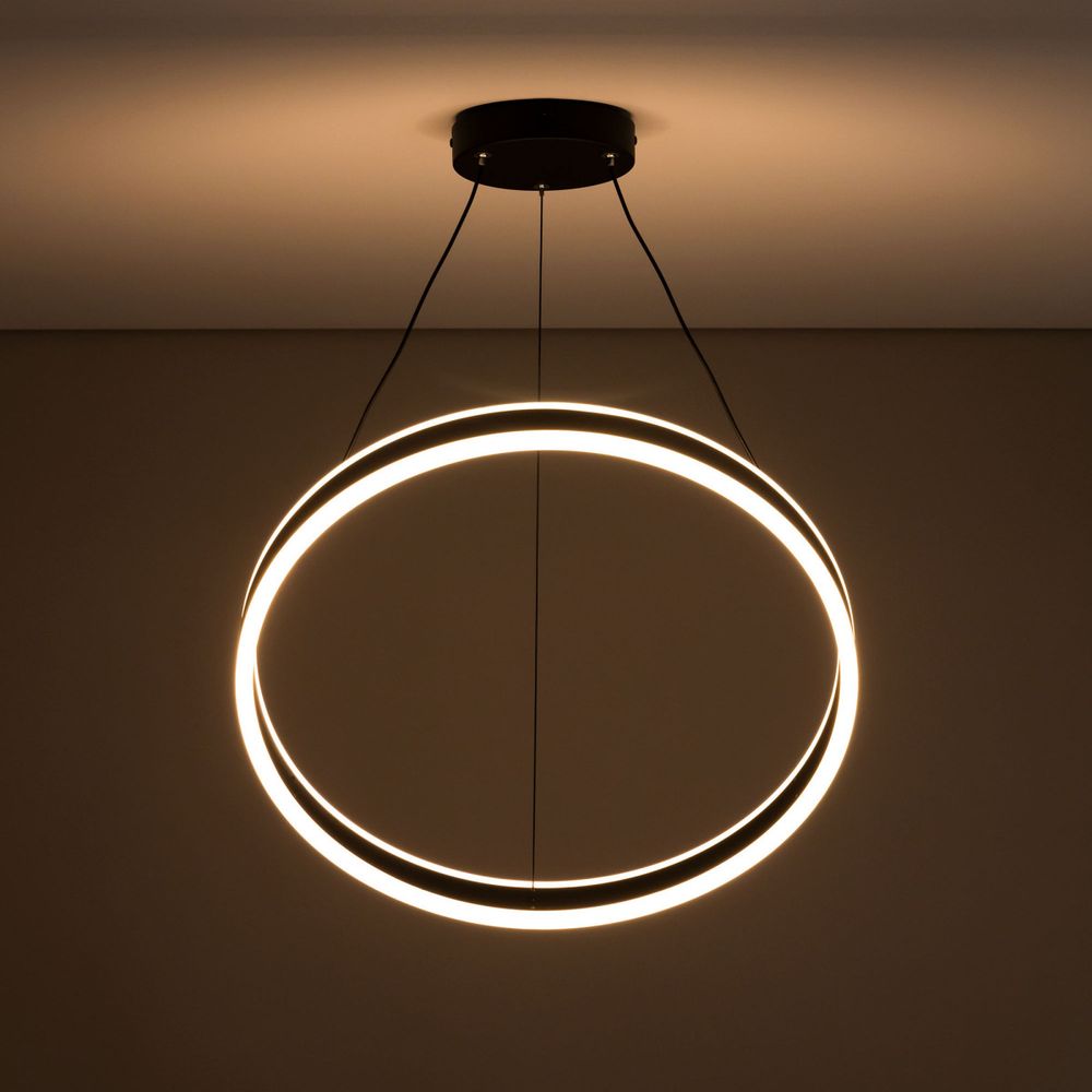 Citilux Дуэт CL719501 LED Люстра подвесная с пультом Чёрная