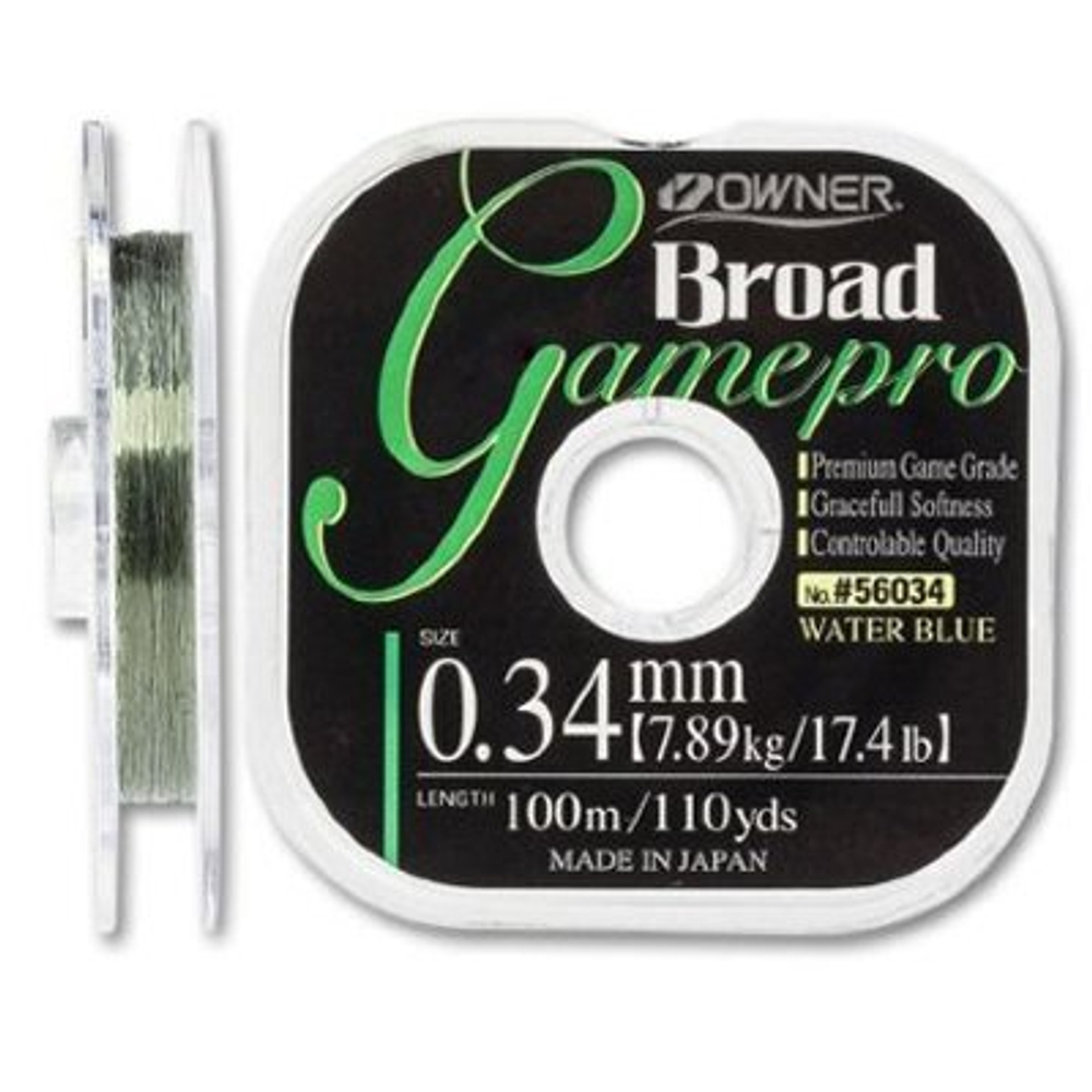 Леска Owner Broad Game Pro летняя 0,28мм 100м Water Blue