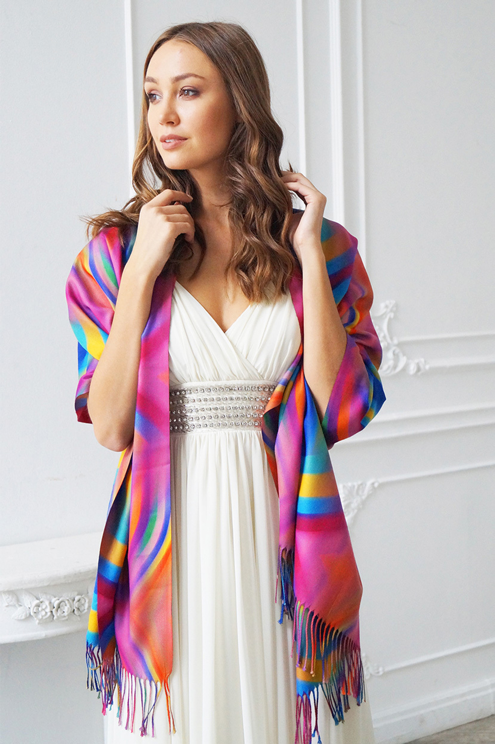 LIGVIANNI Палантин Kerchief Rainbow