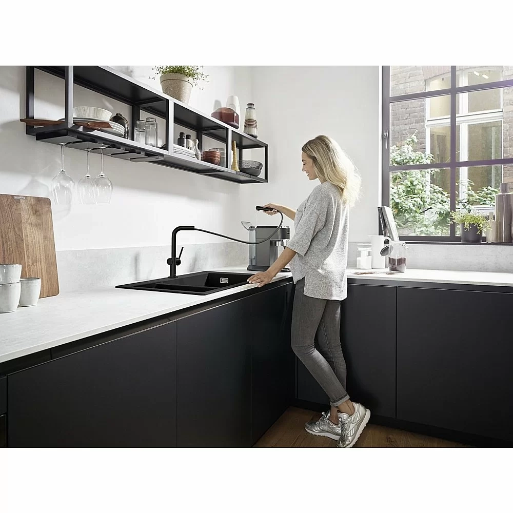 Смеситель для кухни Hansgrohe Talis M54 72808670 черный матовый
