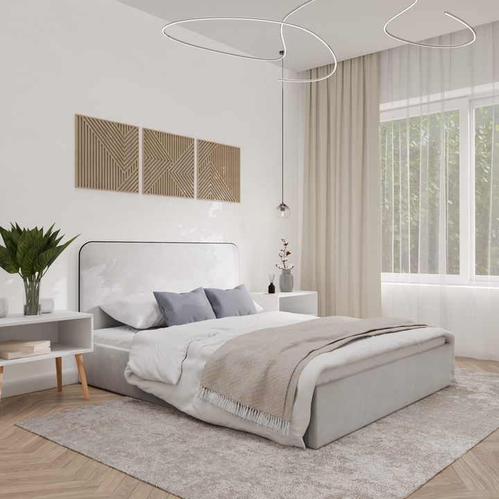 Двуспальная кровать с настилом Абстракт Элит, 160х190