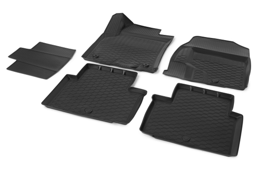 Коврики в салон автомобиля Rival для Haval H2 2014-2020, полиуретан, с крепежом, 5 частей, 19401001