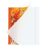 Тетрадь А5, 48 л., BRAUBERG, клетка, блестки, ДУШИСТЫЕ ЦВЕТЫ, 402810, 1шт