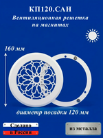 Вентиляционная Решетка КП САН 120х120 белый