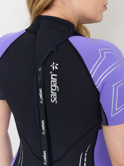 Гидрокостюм Sargan Nero 2.0 Shorty Pro lady 2 мм черно-сиреневый