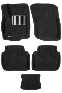 Коврики салона для PEUGEOT 4007 / MITSUBISHI Outlander XL/3 (2006-2015-)/Citroen C-Crosser Euromat 3D Lux черные. Арт. EM3D-003609