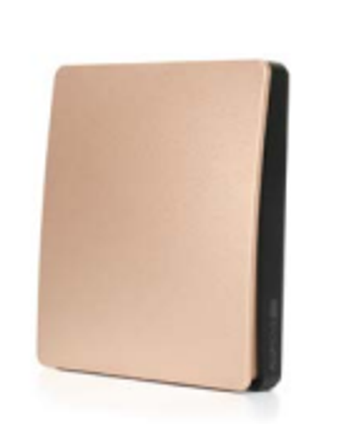 Кинетический выключатель на одну зону (накладной) золото