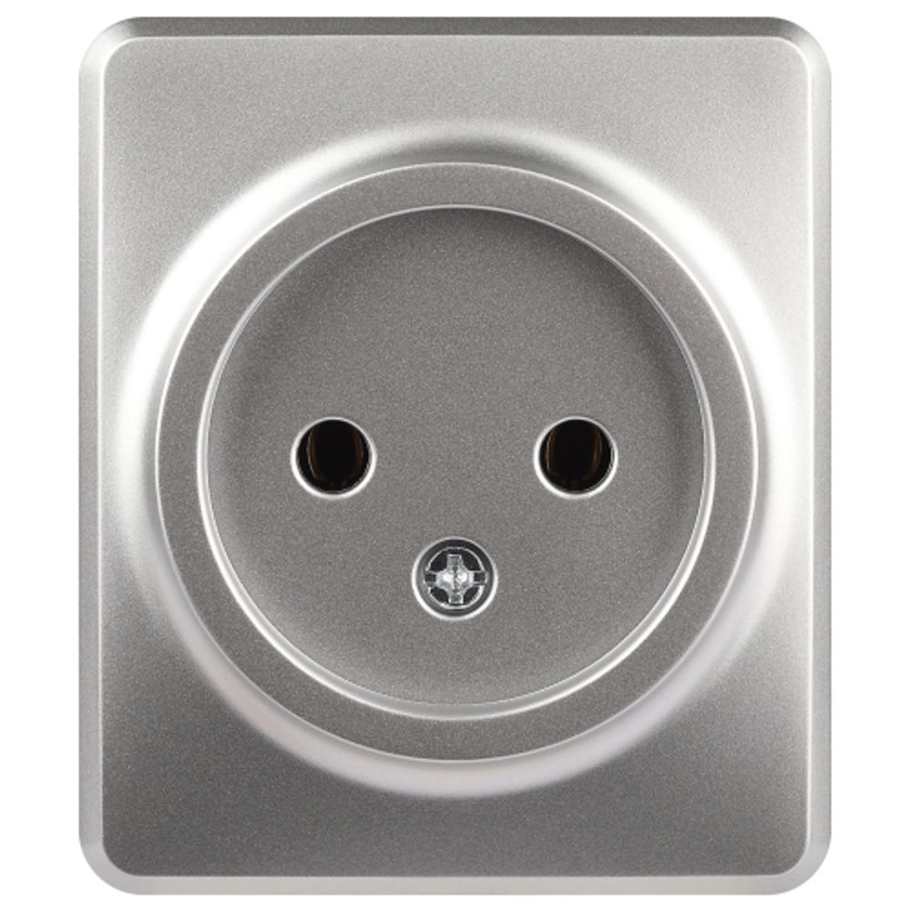 Розетка ЭРА Эксперт 11-2201-03 2P IP20 16A-250В ОУ алюминий