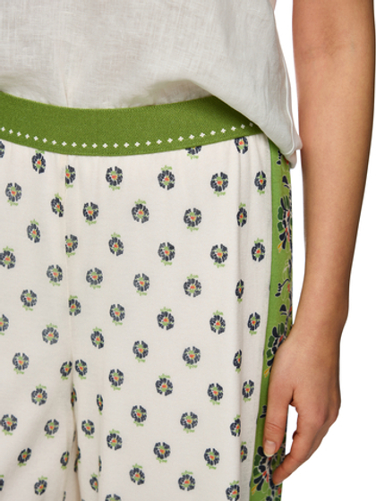 Marc Cain Кюлоты из тонкого хлопка с принтом