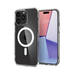 Прозрачный чехол MagSafe Spigen Ultra Hybrid (Mag Fit) для iPhone 15 Pro Тонкий гибридный поликарбонатный чехол с повышенным уровнем защиты при падении