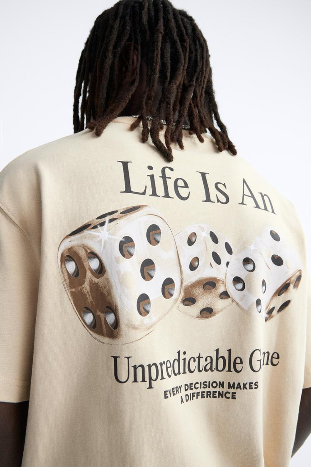 ZARA ФУТБОЛКА С ПРИНТОМ И НАДПИСЬЮ, ЭКРЮ