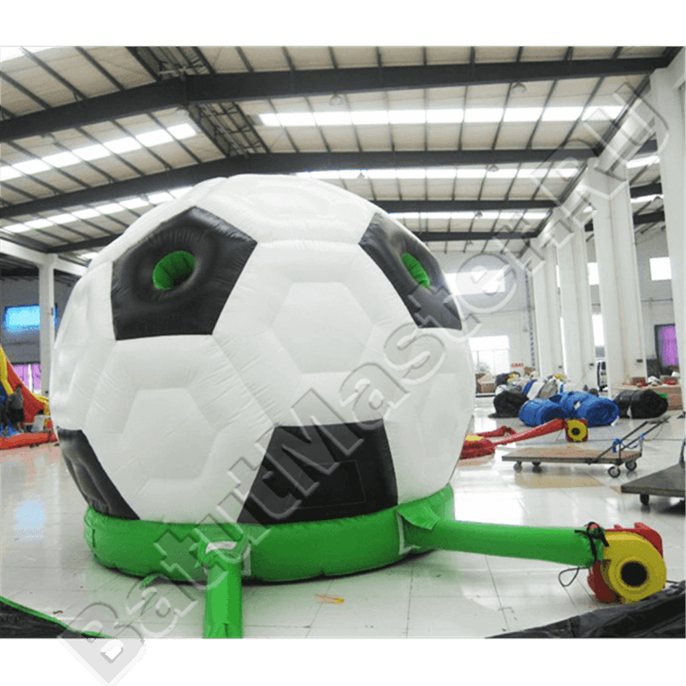 Коммерческий надувной батут «Футбольный мяч» с крышей, 4,5*4,5*5