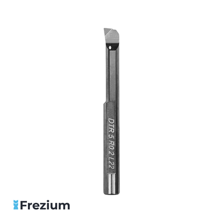 Мини резец CBN расточной по металлу с внутренним подводом под СОЖ "Carmex" (DTR 5 R0.2 L22 CBN; 2-02396)