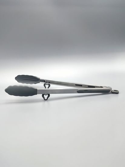 Щипцы силиконовые 35,5 см Kamille КМ 7513 с ручками из нержавеющей стали