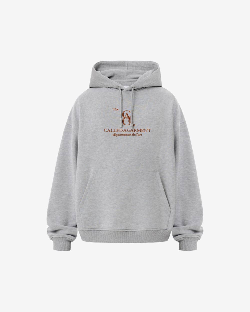 Худи Called a Garment Art Department Cotton серый