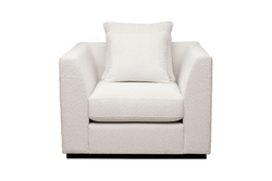 Кресло 105x100x90см Garda Decor Roberto букле кремовое в современном стиле