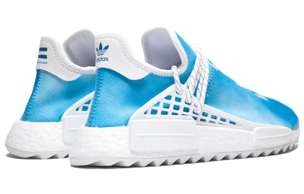 Pharrell Williams x adidas originals NMD Hu Peace Philippine Dong co-branded China limited fabric Peace non-slip lightweight low-cut sports casual shoes for men and women the same blue