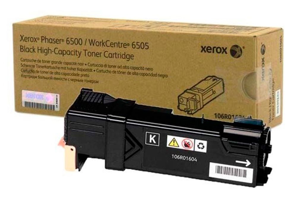 Тонер-картридж XEROX Phaser 6500/WC 6505 черный (3K) (106R01604)