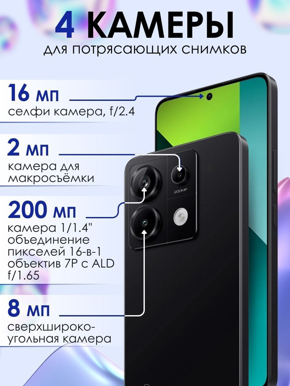 Смартфон Xiaomi Redmi Note 13 Pro 5G 12/512 ГБ, фиолетовый