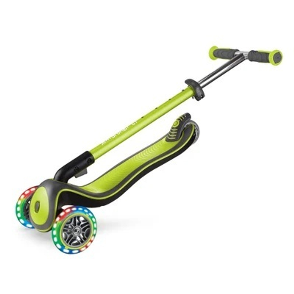 Самокат Globber Elite Deluxe Lights зеленый