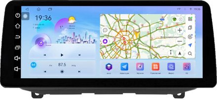 Магнитола для Hyundai Santa Fe 4 2018-2020 (рамка LUX) - FarCar монитор 12.3" 2K QLED на Android 14, TS10, CarPlay, 4G SIM-слот