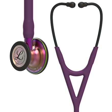 Стетоскоп Littmann Cardiology IV, сливовый, радужная акустическая головка, фиолетовый ствол (6205)