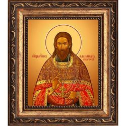 Александр Андреев священномученик пресвитер. Икона на холсте.