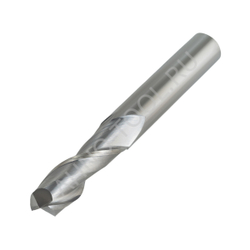 Фреза твердосплавная  12мм (L=75, l=32, хв=12) Z2 45° по алюминию и цвет.металлам BRAL-2E-D12.0 AHNO