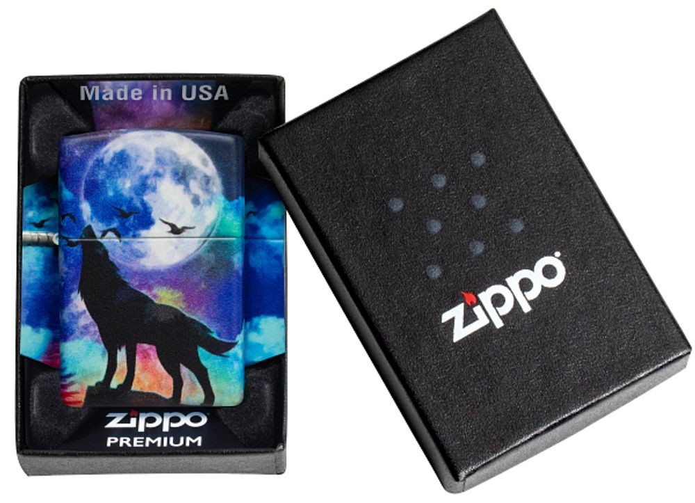 Зажигалка ZIPPO Wolf Design с покрытием 540 Matte (49683) 4
