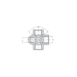 Адаптер для тормозной трубки F-F 12x1 (тип 12)