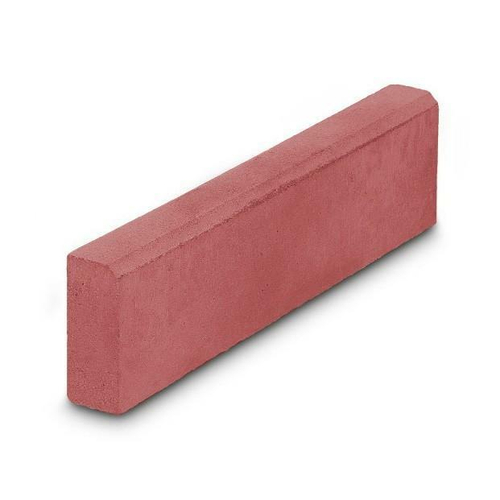 Бордюр тротуарный вибропрессованный 100.20.8 красный