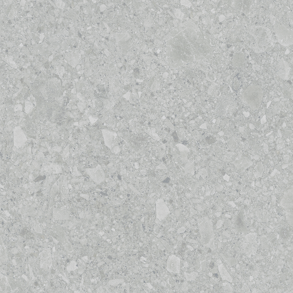 Керамогранит, LB Ceramics, Иней Tech, 600x600 мм, Серый, Матовая, Плоская
