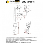 Бра Omnilux Vitereta OML-52701-01