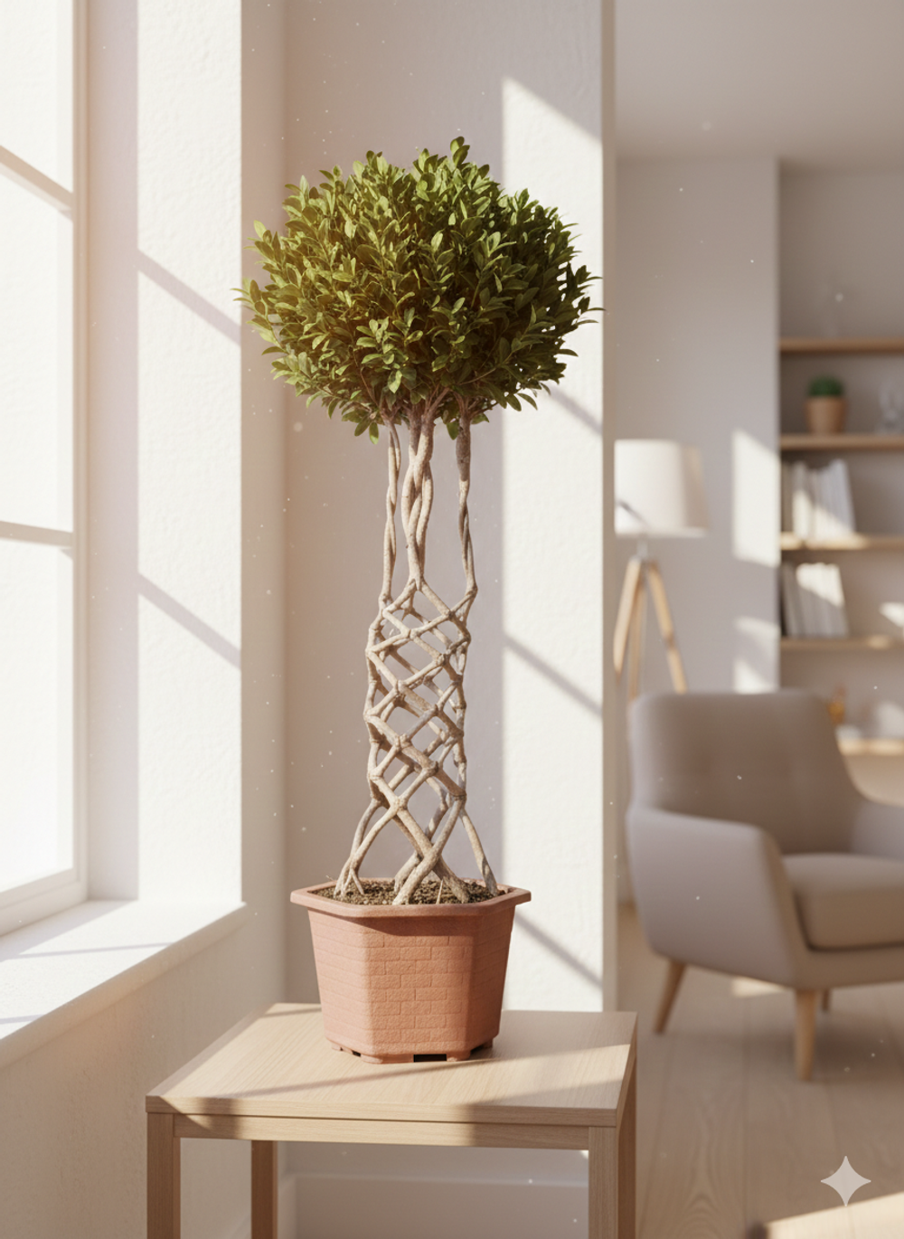 Фикус Dragon Pillar Ginseng д.43