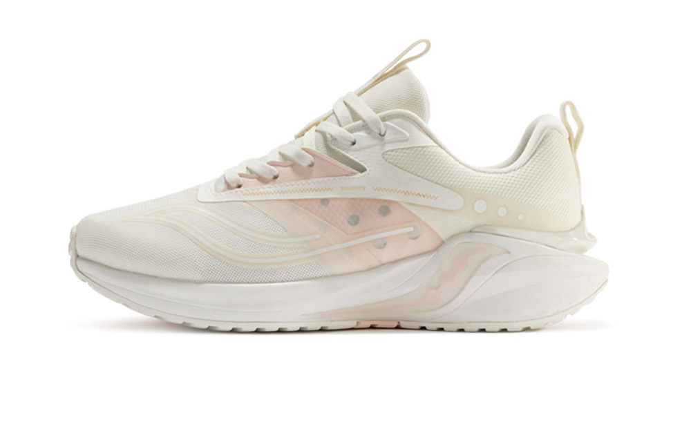 Saucony Coyote Hybrid Coyote urban all-match low-top running shoes women's white powder