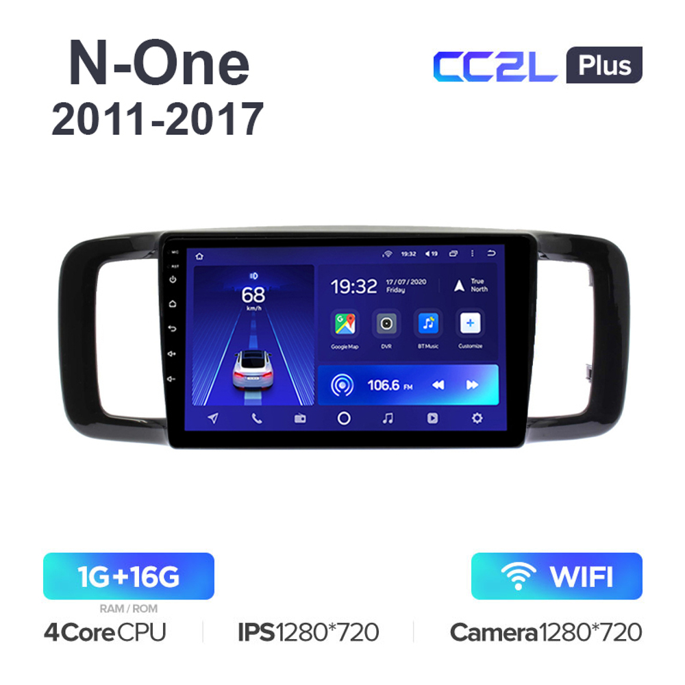 Teyes CC2L Plus 9" для Honda N-ONE 2011-2017