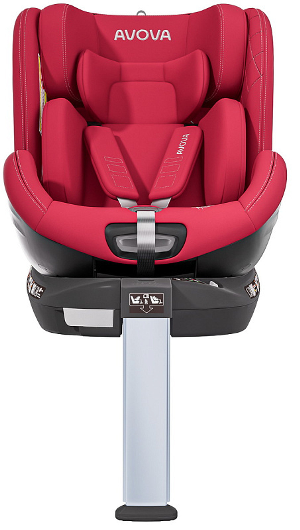 Автокресло Avova Swan Fix i-Size 0-1-2 (40-125 см, 0-25 кг) Maple Red, красный