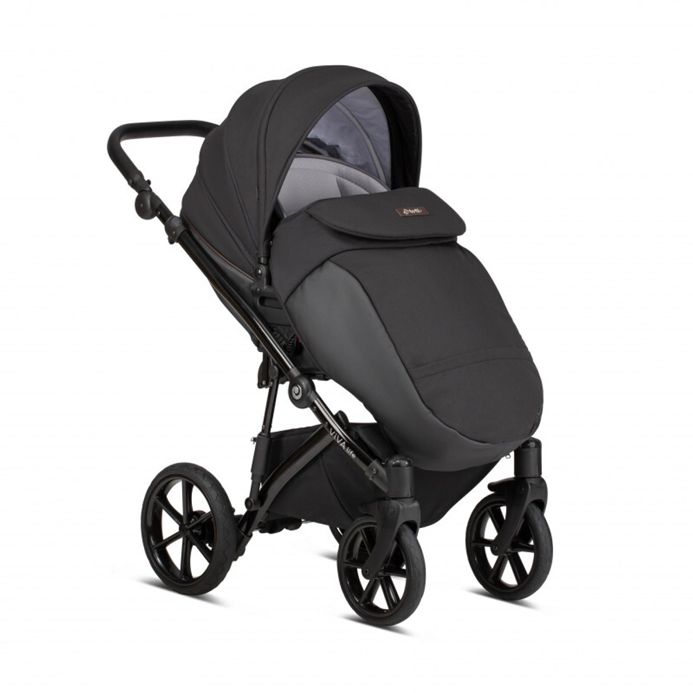 Коляска 2 в 1 Tutis Viva Life New 2020 №070 CAVIAR (Чёрный)